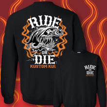 Load image into Gallery viewer, REAPER - RIDE OR DIE - Crew Neck - BLACK