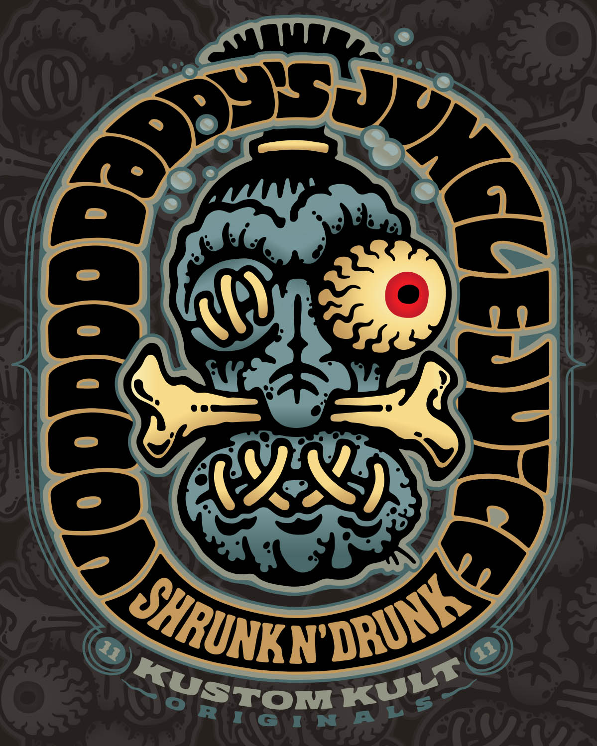 SHRUNK N' DRUNK BANNER KUSTOM KULT®