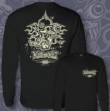 Load image into Gallery viewer, VON SKULLY ~ VINTAGE - Long Sleeve Tee - Black