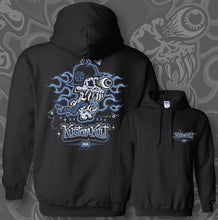 Load image into Gallery viewer, VON SKULLY ~ BONEHEAD BLUE - Hoodie - Black