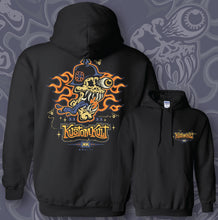 Load image into Gallery viewer, VON SKULLY ~ OCTANE ORANGE - Hoodie - Black