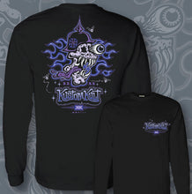 Load image into Gallery viewer, VON SKULLY ~ PURPLE REIGN - Long Sleeve Tee - Black