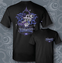 Load image into Gallery viewer, VON SKULLY ~ PURPLE REIGN - Short Sleeve Tee - Black