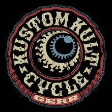 Load image into Gallery viewer, CYCLE GEAR ~ Red White & Blue- Long Sleeve Tee - Black