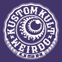 Load image into Gallery viewer, WEIRDO USA ~ White - Crew Sweatshirt - Purple