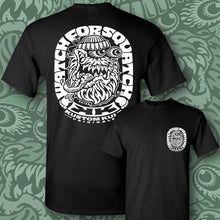 Load image into Gallery viewer, SQUATCH ~ White - Short Sleeve Tee - BLACK