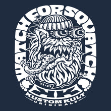 Load image into Gallery viewer, SQUATCH ~ White - Short Sleeve Tee - NAVY