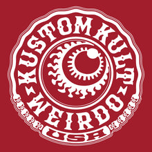 Load image into Gallery viewer, WEIRDO USA ~ White - Short Sleeve Tee - Red