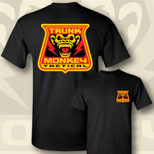 Load image into Gallery viewer, TRUNK MONKEY TACTICAL ~ Red & Yellow - Short Sleeve Tee - Black
