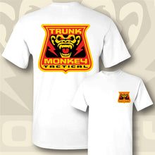 Load image into Gallery viewer, TRUNK MONKEY TACTICAL ~ Red & Yellow - Short Sleeve Tee - White
