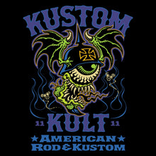 Load image into Gallery viewer, BLOODSHOT BARON > ROD ~ Purple & Lyme - Crew Neck - BLACK