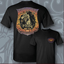 Load image into Gallery viewer, VULTURE VIBE ~ 70'S SUNSET - Short Sleeve Tee - Black