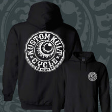 Load image into Gallery viewer, CYCLE GEAR ~ White - Hoodie - Black