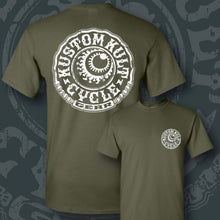 Load image into Gallery viewer, CYCLE GEAR ~ White - Short Sleeve Tee - Military