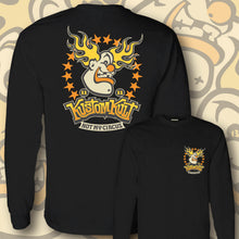 Load image into Gallery viewer, KARNY KLOWN ~ Yowza Yello Hair- Long Sleeve Tee - Black
