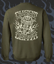 Load image into Gallery viewer, CHEAT DEATH ~ Vintage - Crew Neck - ARMY