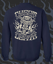Load image into Gallery viewer, CHEAT DEATH ~ Vintage - Crew Neck - NAVY