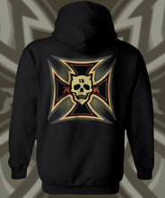 Load image into Gallery viewer, IRON KROSS ~ ORANGE - Hoodie - Black