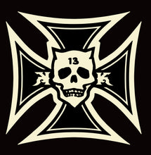 Load image into Gallery viewer, IRON KROSS ~ BLACK 'N BONE - Hoodie - Black