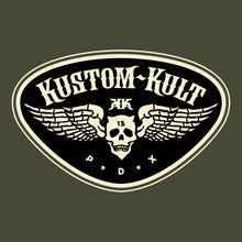 Load image into Gallery viewer, IRON KROSS ~ BLACK 'N BONE - Short Sleeve Tee - Military Green