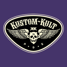 Load image into Gallery viewer, IRON KROSS ~ BLACK 'N BONE - Short Sleeve Tee - Purple