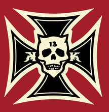 Load image into Gallery viewer, IRON KROSS ~ BLACK 'N BONE - Short Sleeve Tee - Red