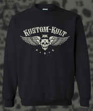 Load image into Gallery viewer, KUSTOM KULT LOGO - Crew Neck - Black