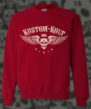 Load image into Gallery viewer, KUSTOM KULT LOGO - Crew Neck - Red