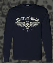 Load image into Gallery viewer, KUSTOM KULT LOGO - Long Sleeve Tee - Navy