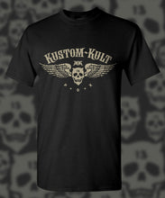 Load image into Gallery viewer, KUSTOM KULT LOGO - Short Sleeve Tee - Black