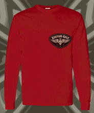 Load image into Gallery viewer, IRON KROSS ~ BLACK 'N BONE - Long Sleeve Tee - Red
