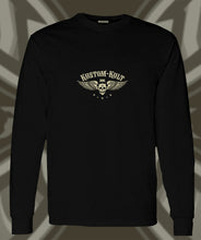 Load image into Gallery viewer, IRON KROSS ~ BLUE - Long Sleeve Tee - Black