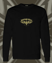 Load image into Gallery viewer, IRON KROSS ~ ORANGE - Long Sleeve Tee - Black