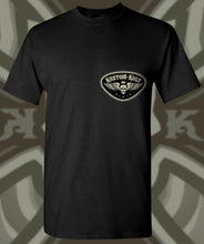 Load image into Gallery viewer, IRON KROSS ~ BLACK 'N BONE - Short Sleeve Tee - Black