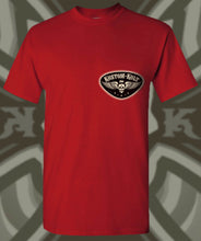 Load image into Gallery viewer, IRON KROSS ~ BLACK 'N BONE - Short Sleeve Tee - Red