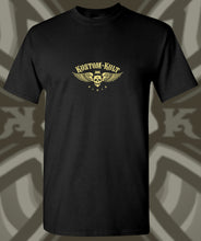 Load image into Gallery viewer, IRON KROSS ~ ORANGE - Short Sleeve Tee - Black