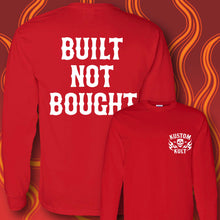 Load image into Gallery viewer, BUILT NOT BOUGHT - Long Sleeve Tee - RED
