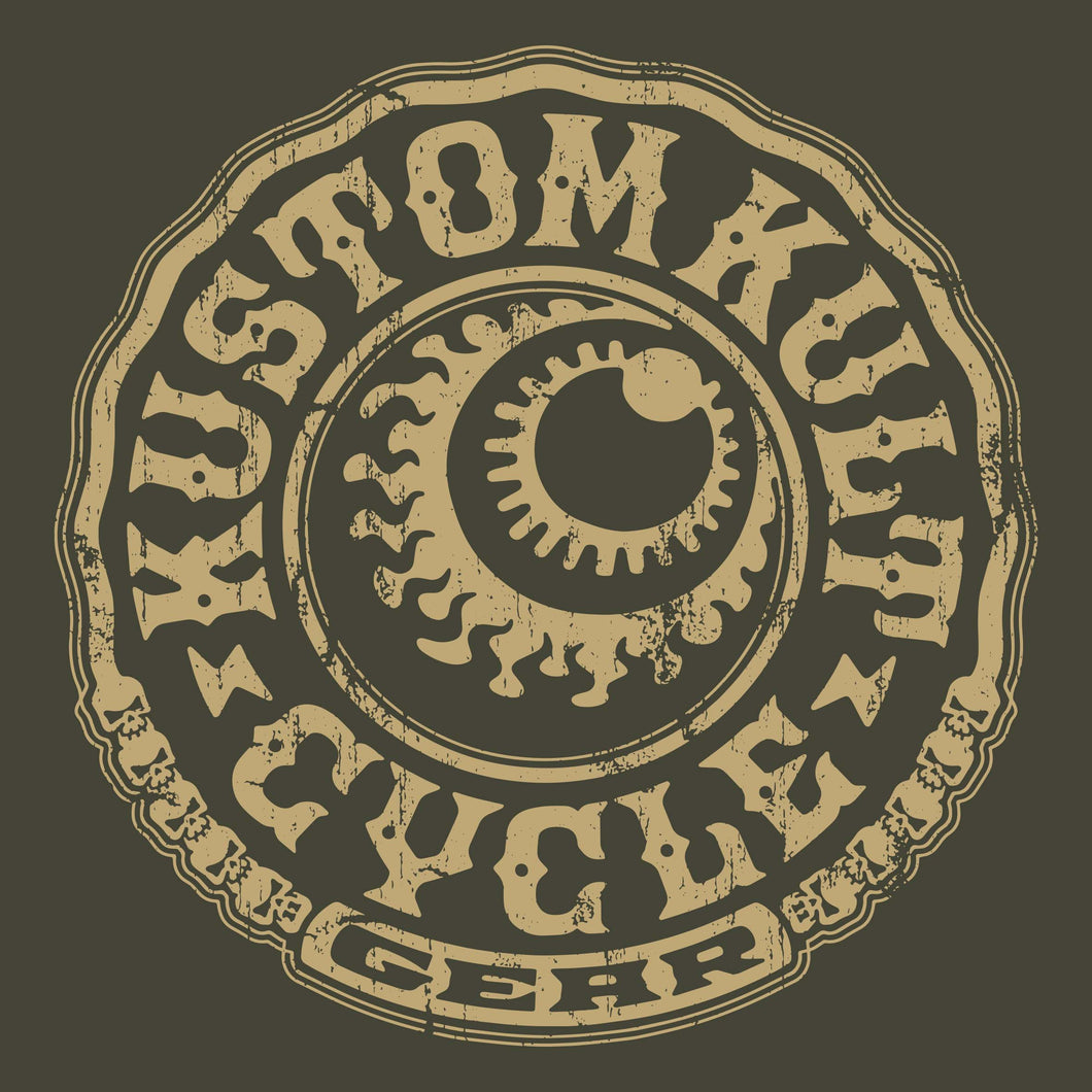 CYCLE GEAR ~ Bone - Short Sleeve Tee - Military