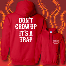 Load image into Gallery viewer, DON&#39;T GROW UP ~ WHITE - Hoodie - Red
