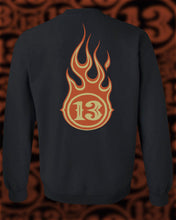 Load image into Gallery viewer, BURNING 13 - Crew Neck - Black
