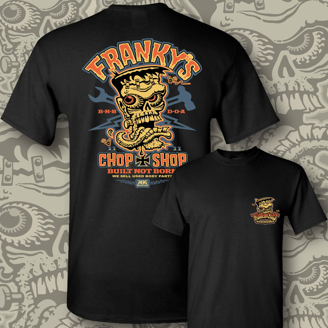 FRANKY ~ 3 COLOR SHOCK - Short Sleeve Tee - BLACK