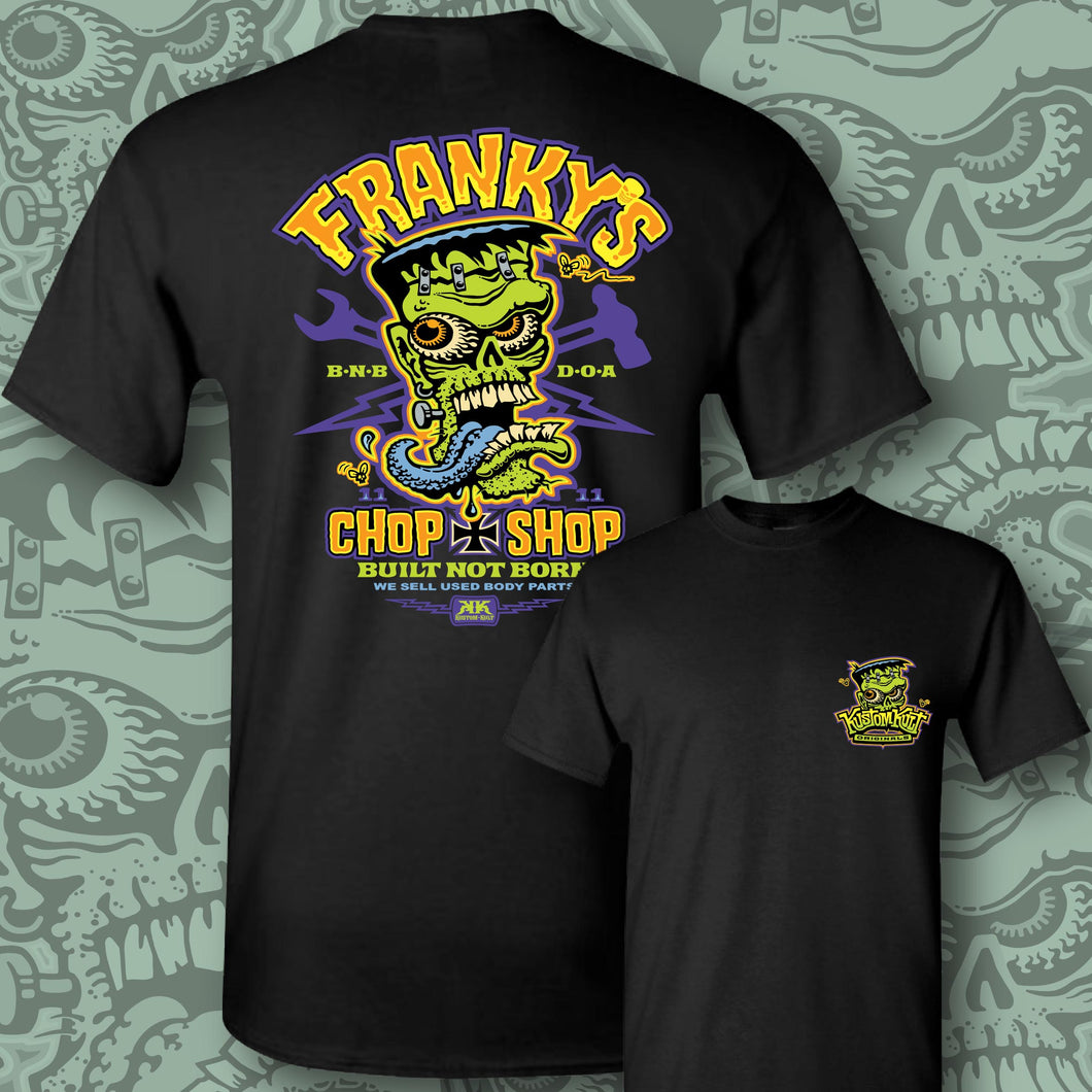 FRANKY ~ FULL COLOR ZAP - Short Sleeve Tee - BLACK