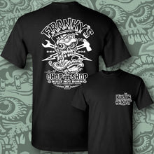 Load image into Gallery viewer, FRANKY ~ FRIGHT WHITE - Short Sleeve Tee - BLACK
