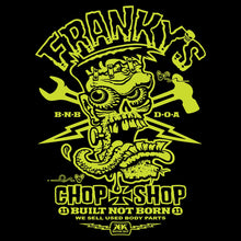 Load image into Gallery viewer, FRANKY ~ MONSTER GREEN - Short Sleeve Tee - BLACK
