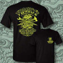Load image into Gallery viewer, FRANKY ~ MONSTER GREEN - Short Sleeve Tee - BLACK
