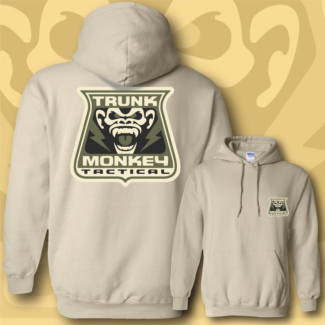 TRUNK MONKEY ~ Khaki - Hoodie - Sand