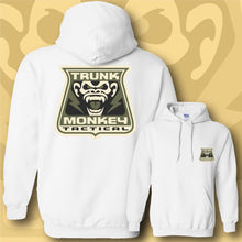 Load image into Gallery viewer, TRUNK MONKEY ~ Khaki - Hoodie - White
