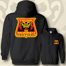 Load image into Gallery viewer, TRUNK MONKEY ~ Red &amp; Yellow - Hoodie - Black
