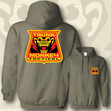 Load image into Gallery viewer, TRUNK MONKEY ~ Red &amp; Yellow - Hoodie - Military

