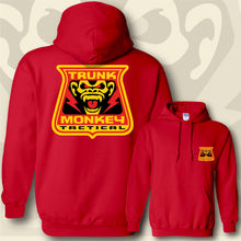 Load image into Gallery viewer, TRUNK MONKEY ~ Red &amp; Yellow - Hoodie - Red
